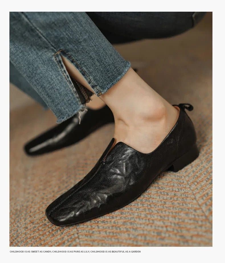 VAINAS Genuine Leather Woman Shoes - European Brand - Wandering Woman