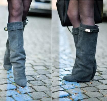 Wedge Heel Winter Boots - Wandering Woman