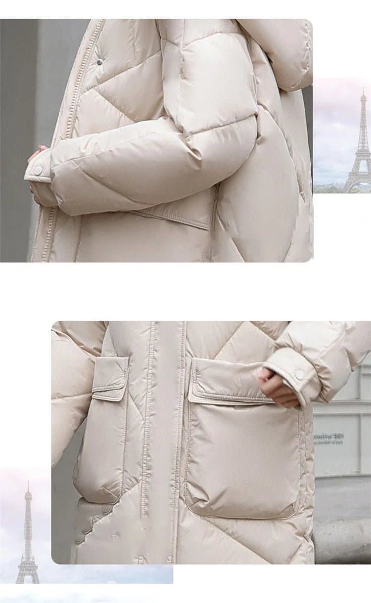Windproof Down Quilted jacket - Wandering Woman