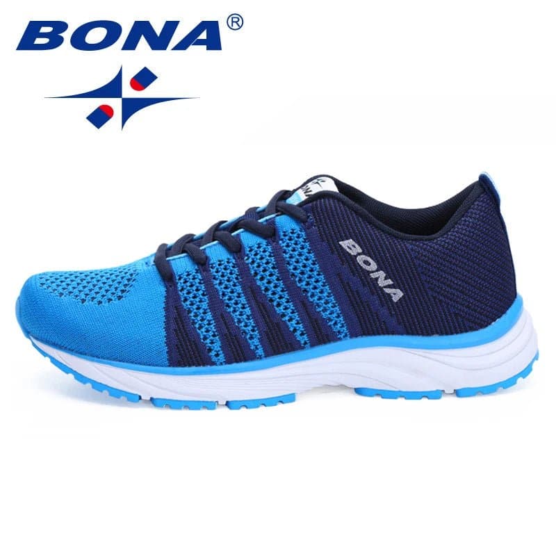 Women's Breathable Mesh Running Shoes - Lightweight and Stable for Marathon Distance - Bona 33631 - Wandering Woman