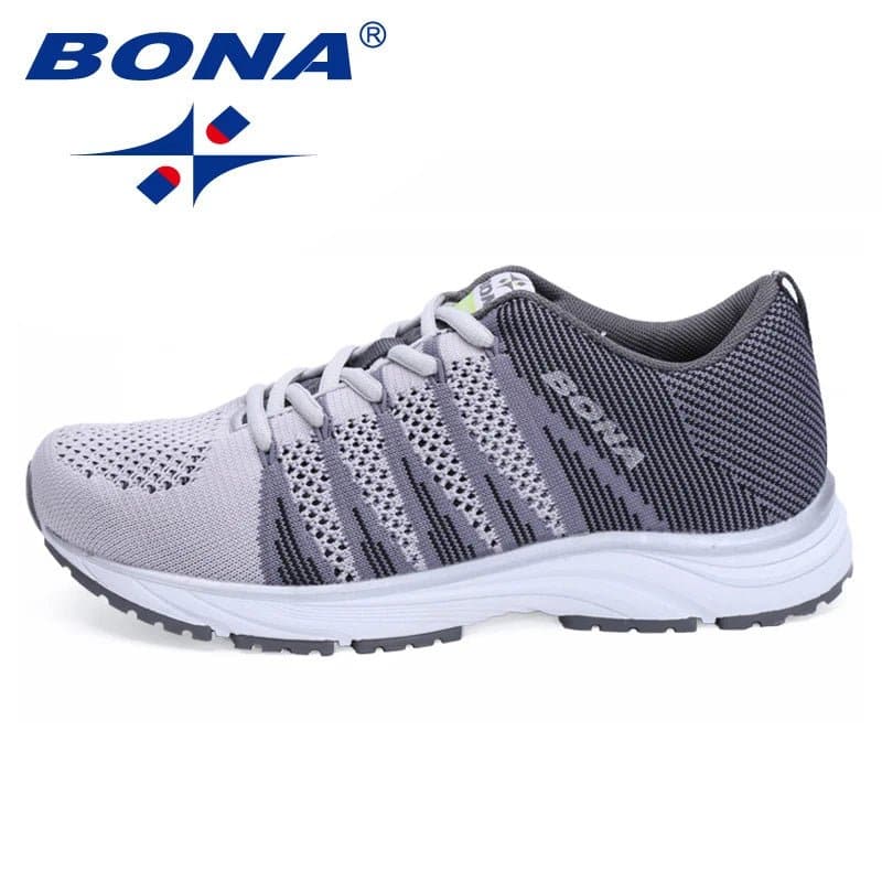 Women's Breathable Mesh Running Shoes - Lightweight and Stable for Marathon Distance - Bona 33631 - Wandering Woman