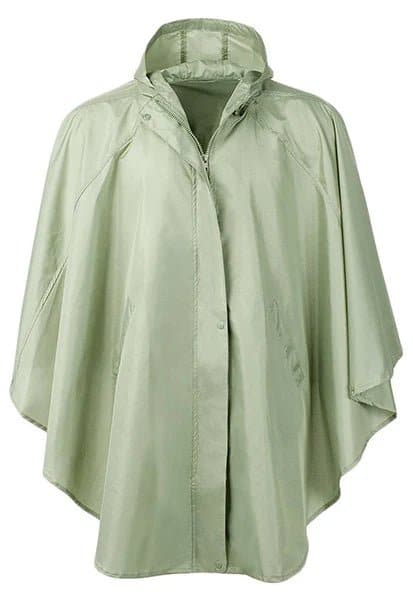 Women's Pongee Rain Poncho for Hiking and Outdoor Activities - Wandering Woman