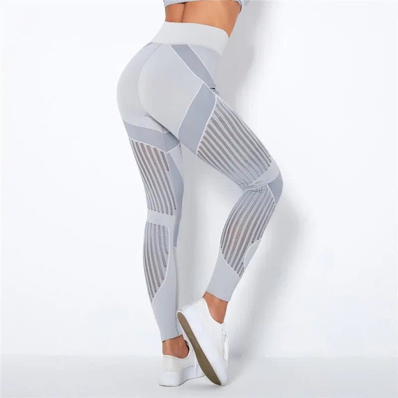 Women's Seamless Mesh Leggings - High-Quality Yoga Pants for Women - Wandering Woman