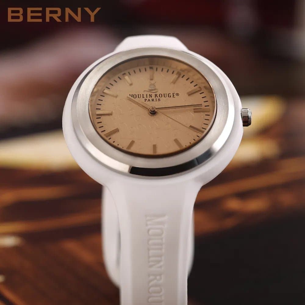 Women's Waterproof Watches with Silicone Sports Strap - Berny MR201 - Wandering Woman