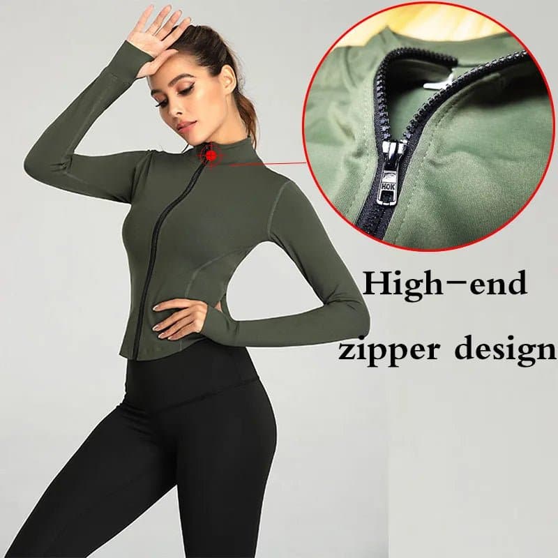 Zip-up Yoga Jackets - Wandering Woman